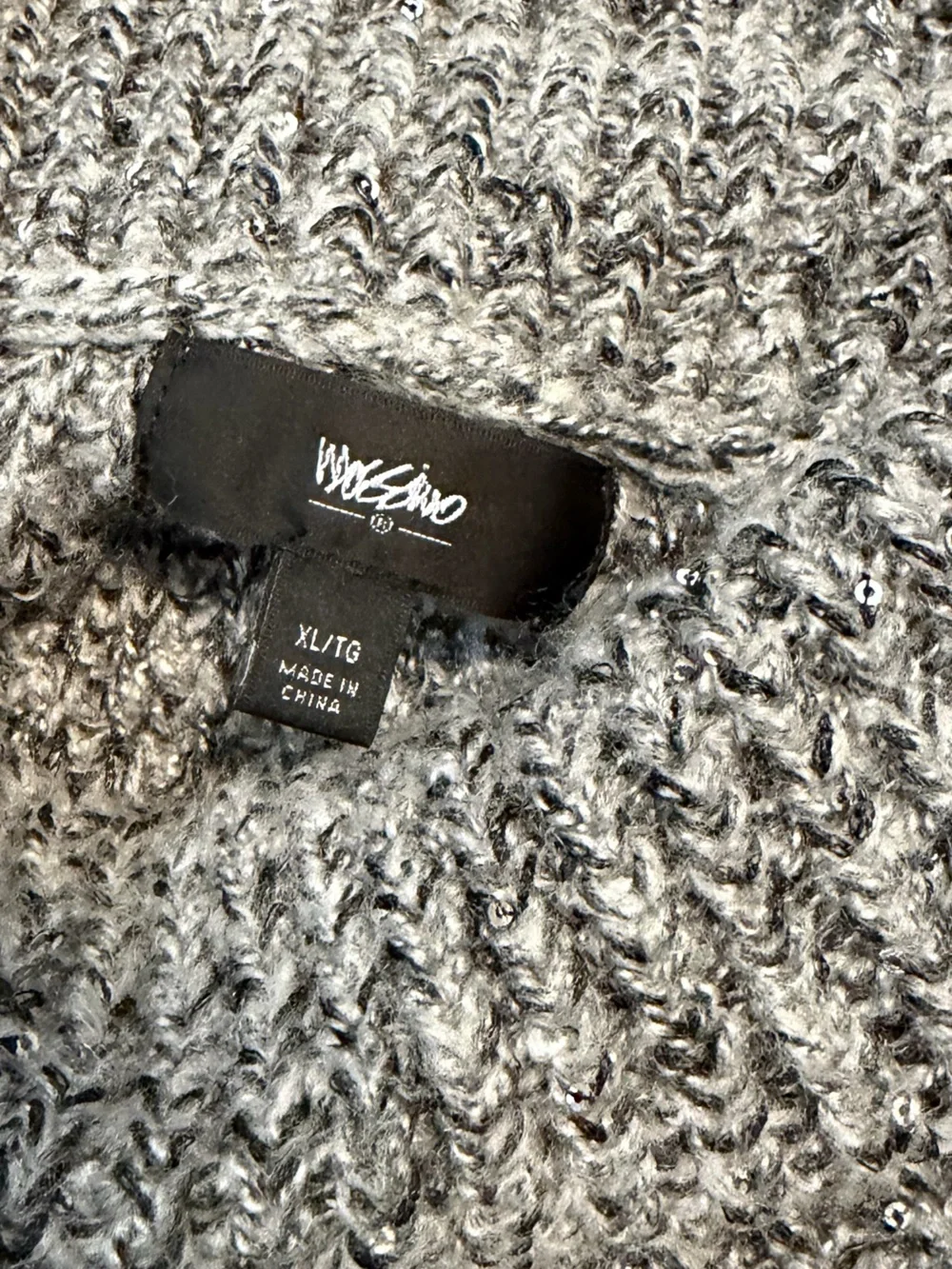 Women’s Gray/Black Tones Cozy Cowlneck Sweater